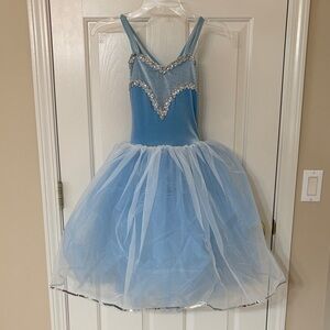 Blue Sparkle Child Ballet Princess Costume